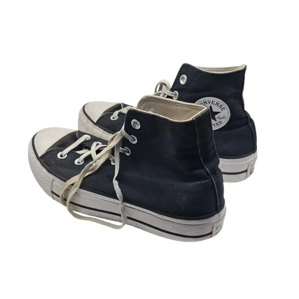 Converse Chuck Taylor All Star Platform High Top Sneakers Black Size 8